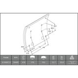 SET OF DRUM BRAKE LININGS